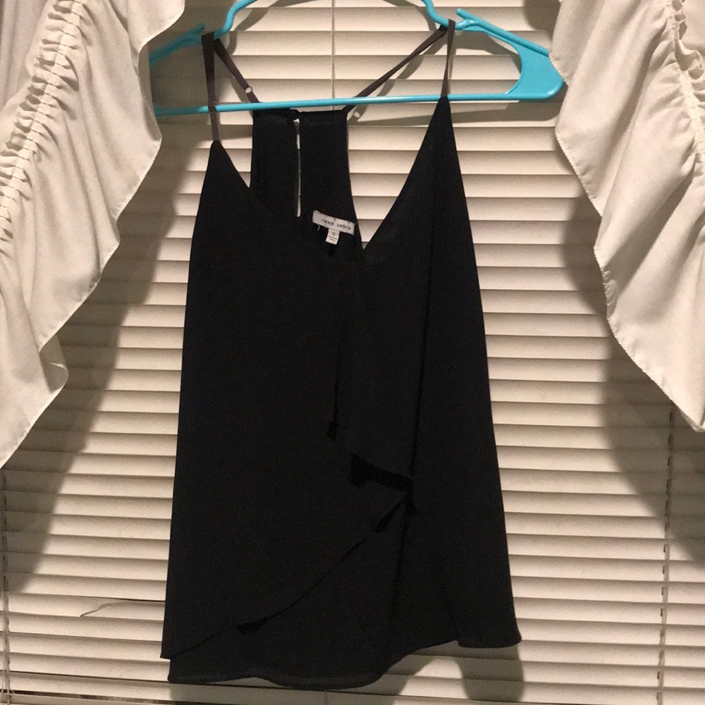 Naked Zebra black tank top
